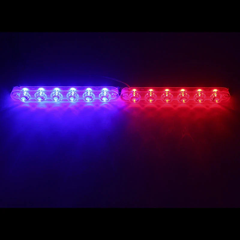 2Pcs LED Luzes Estroboscópicas de Carro, Luzes de Polícia, Conjunto de Lâmpadas de Aviso de Segurança e de Emergência, 12V, Carro, Motocicletas, Pisca-pisca, Acessórios Automotivos