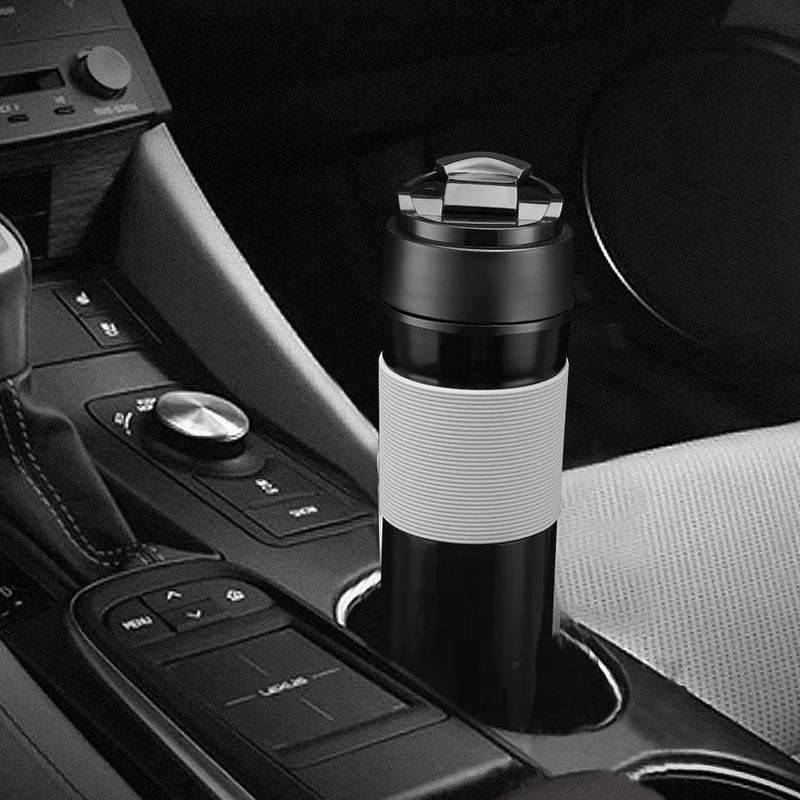 iCafilas 350ML Café Chá Prensa Francesa Portátil Cafeteira Garrafa de Café Caneca de Viagem Isolada Cafeteira de Pressão Manual para Carro