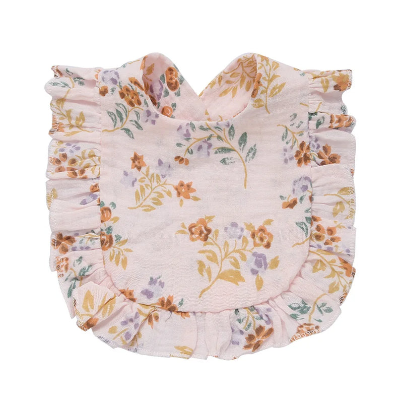 Babadores para recém-nascidos, paninhos para arrotar, coisas para bebês, alimentação, babador, bandana, toalha para saliva, babador floral com babados, acessórios para bebês