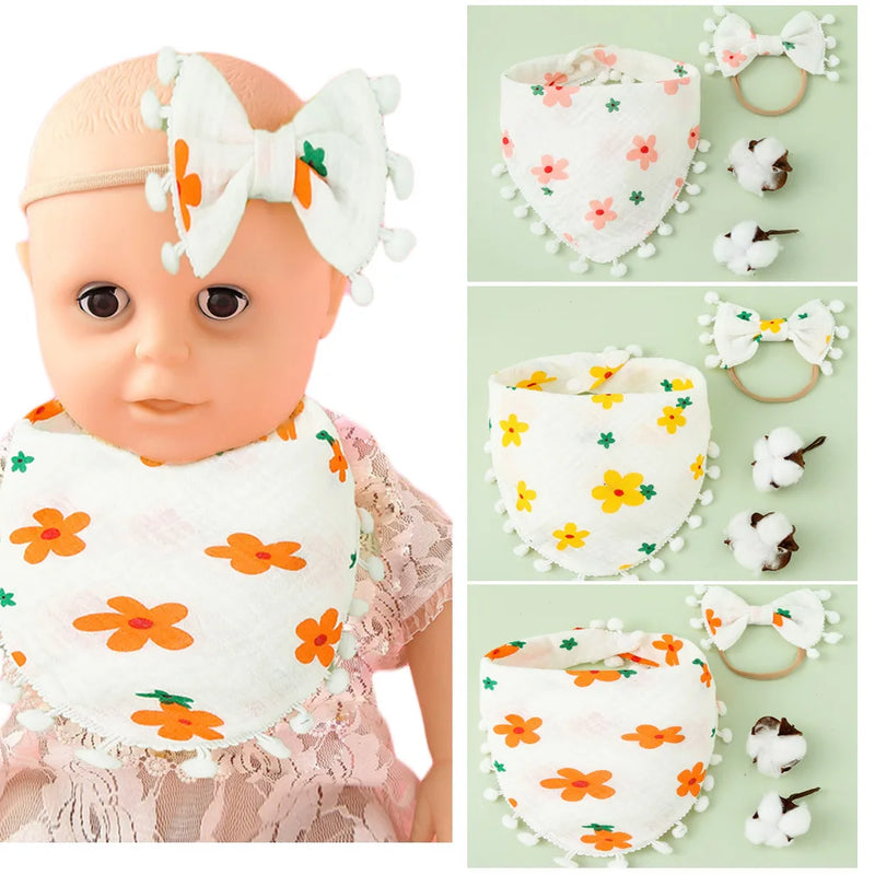 Babadores para recém-nascidos, paninhos para arrotar, coisas para bebês, alimentação, babador, bandana, toalha para saliva, babador floral com babados, acessórios para bebês