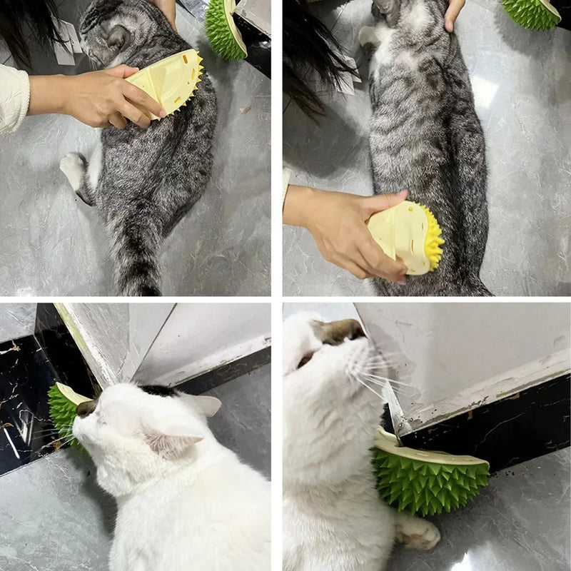 Arranhador de gato, massageador para gatos, escova removedor de pelos, cuidados com gatinhos, acessórios