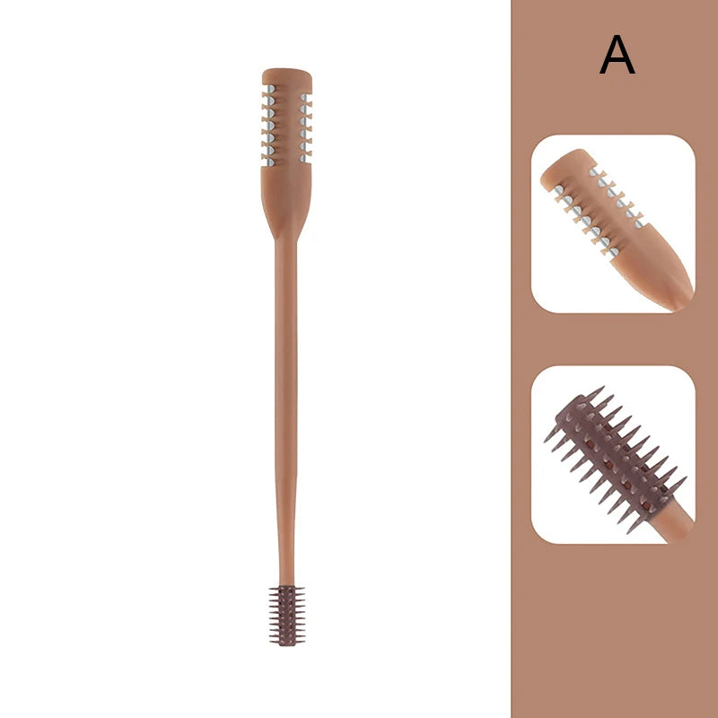 1/2 peças Aparador de pelos nasais manual portátil lavável para homens e mulheres Remoção de pelos nasais de cabeça dupla à prova d'água