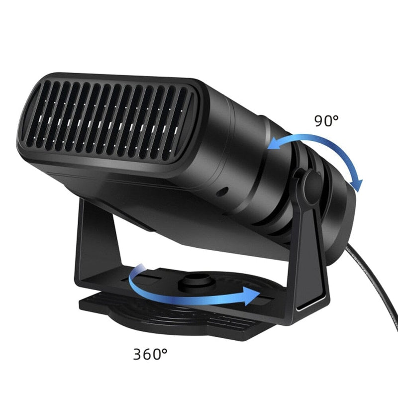 NEW 12V/24V Car Heater Portable Car Heater Fan 2IN1 Cooling Heating Auto Windshield Defroster Car Defogger Anti-Fog Heater Dryer