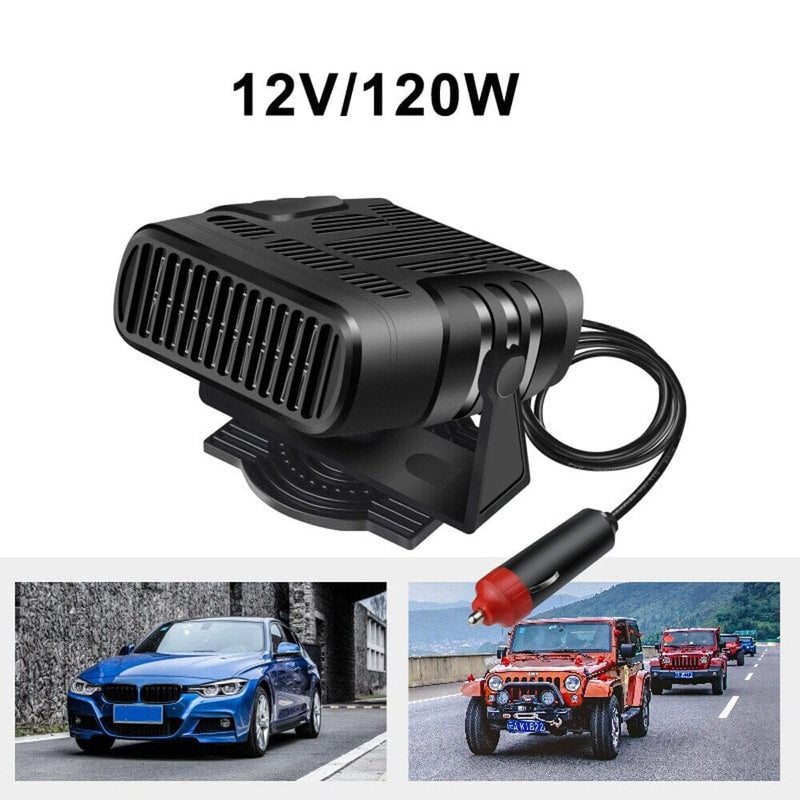 NEW 12V/24V Car Heater Portable Car Heater Fan 2IN1 Cooling Heating Auto Windshield Defroster Car Defogger Anti-Fog Heater Dryer