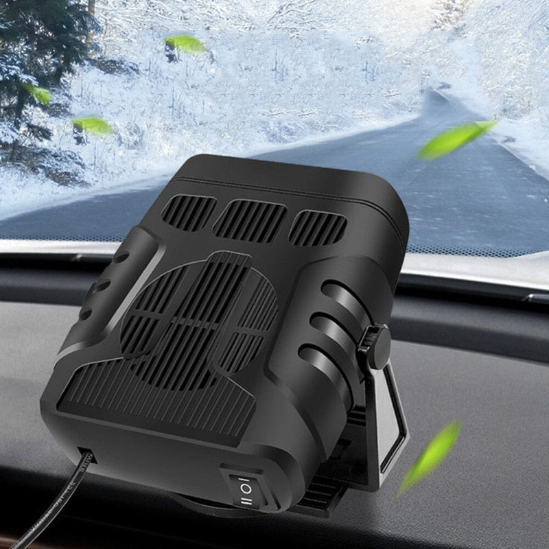 NEW 12V/24V Car Heater Portable Car Heater Fan 2IN1 Cooling Heating Auto Windshield Defroster Car Defogger Anti-Fog Heater Dryer